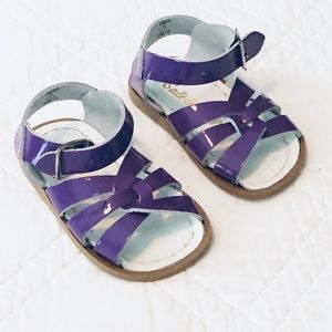 Salt Water Sandals Shiny Purple New without box